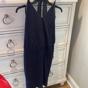 Jessica Simpson navy sequin short dress